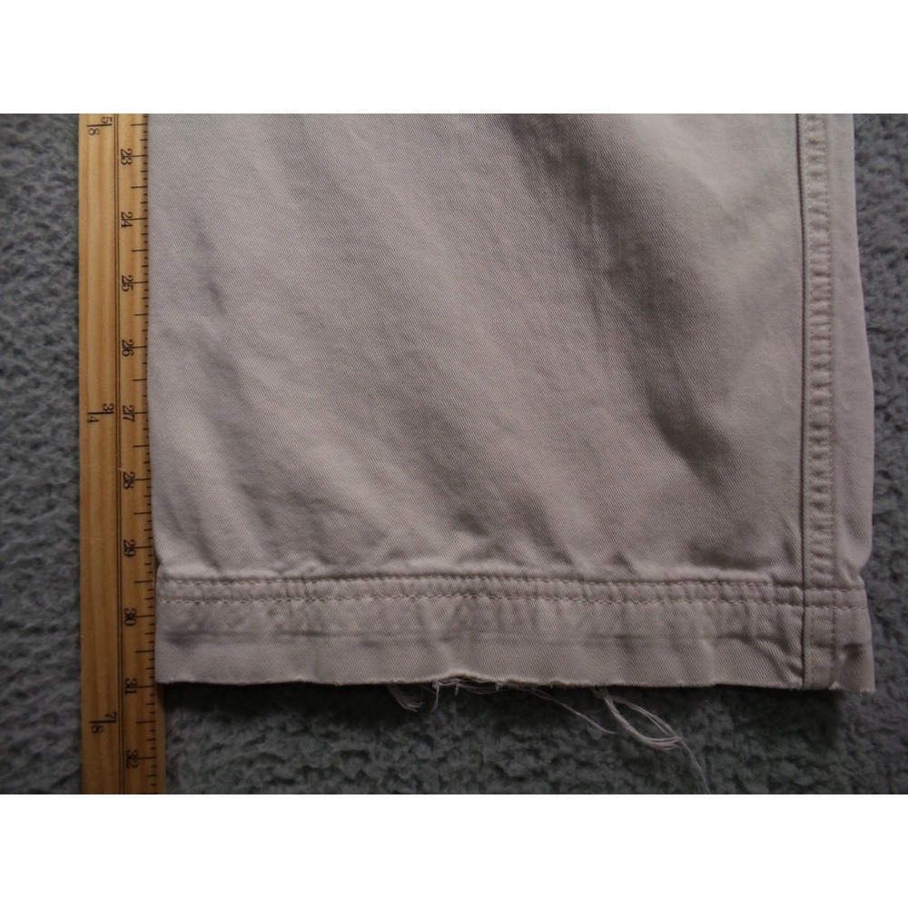 Vintage Polo Jeans Co Ralph Lauren Pants Mens Size 31x32 Beige Cargo Wide Leg - Picture 16 of 16